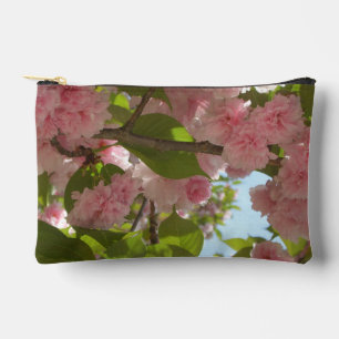 Double Blossoming Cherry Tree III Spring Floral Accessory Pouch