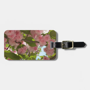 Double Blossoming Cherry Tree III Spring Floral Luggage Tag