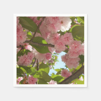 Double Blossoming Cherry Tree III Spring Floral Napkin