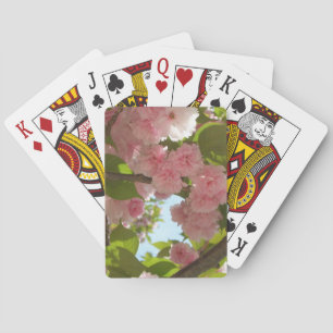 Double Blossoming Cherry Tree III Spring Floral Playing Cards