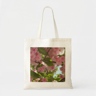 Double Blossoming Cherry Tree III Spring Floral Tote Bag
