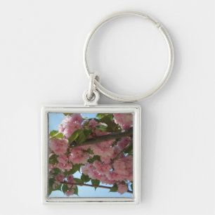 Double Blossoming Cherry Tree IV Spring Key Ring