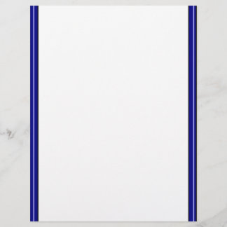 Double Blue Border Letterhead