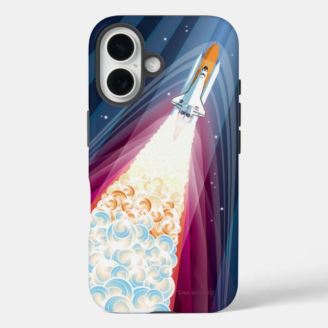 Double Boosted (Space Shuttle Launch) Case-Mate iPhone Case (Back)