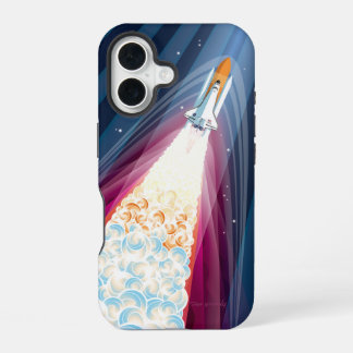 Double Boosted (Space Shuttle Launch) iPhone 16 Case