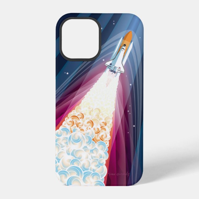 Double Boosted (Space Shuttle Launch) iPhone Case (Back)