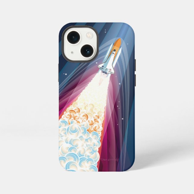 Double Boosted (Space Shuttle Launch) iPhone Case (Back)