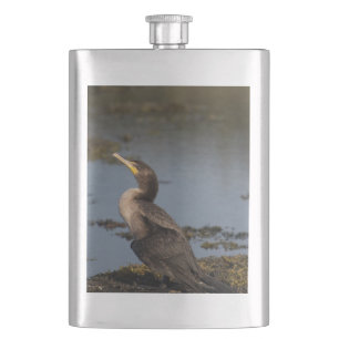 Double breasted cormorant hip flask