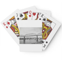 Double Bridge Black and White Photography