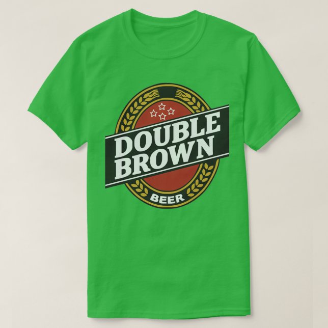Double Brown T T-Shirt (Design Front)
