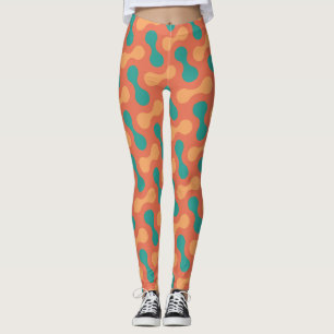 Double Bubble Peach Yellow Minimal Pattern Leggings