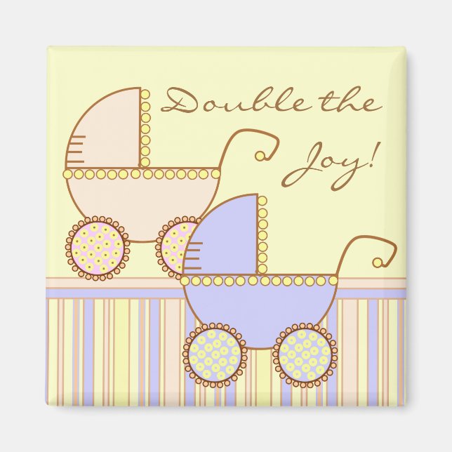 Double Carriage Twins Magnet (Front)