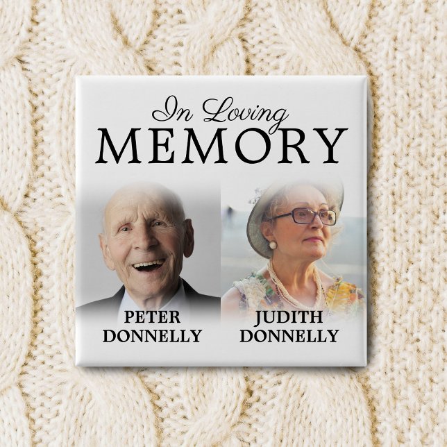 Double Celebration of Life Memorial Button (Creator Uploaded)