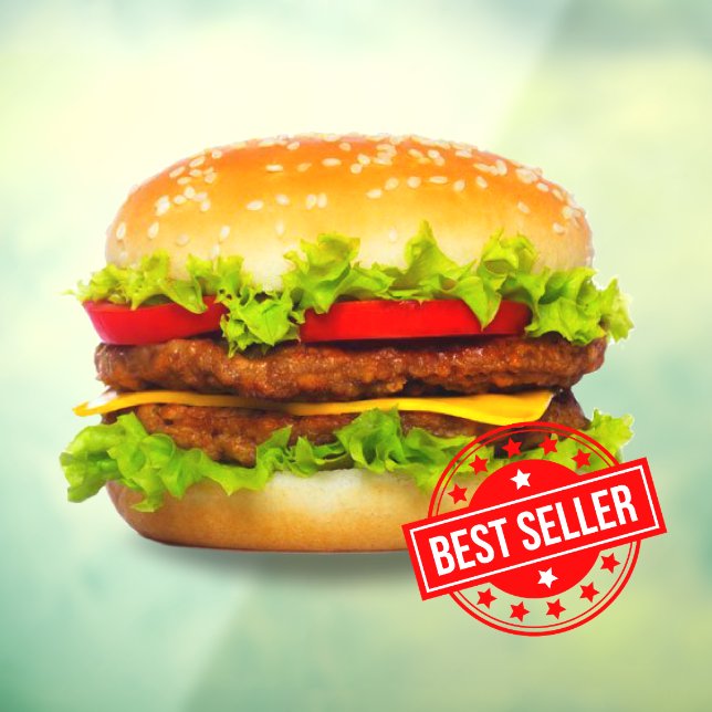 Double Cheeseburger Best Seller Burger Advert (Sheet 3)
