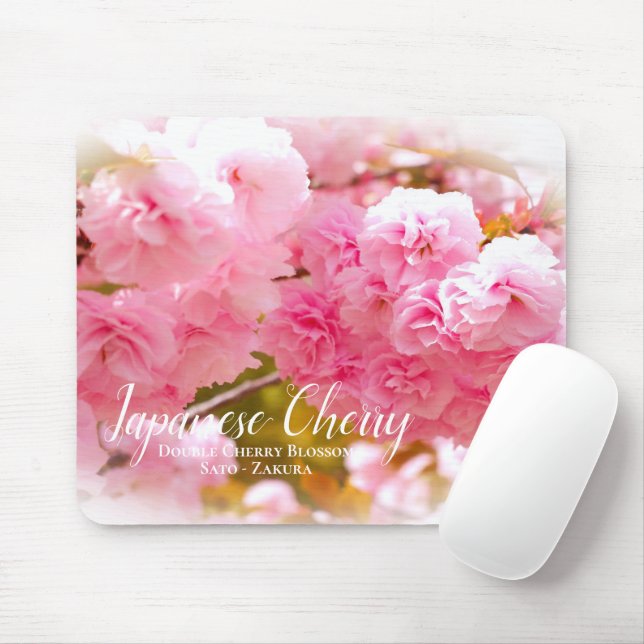 Double Cherry Blossom: Sato-zakura Mouse Pad (With Mouse)