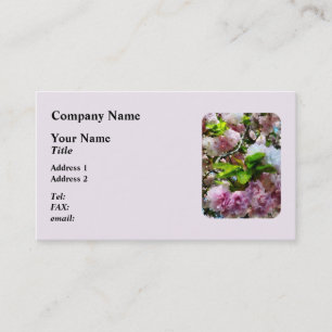 Double Cherry Blossoms Business Card