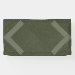 Double Chevron Moss Green Banner