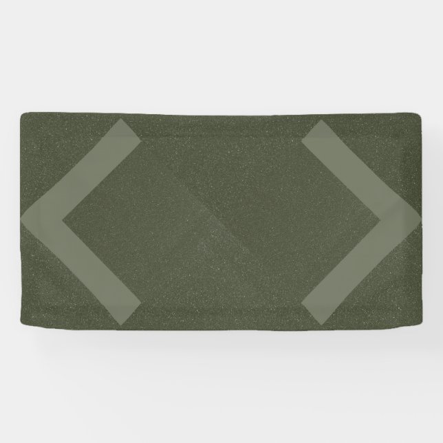 Double Chevron Moss Green Banner (Horizontal)