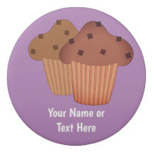 Double Choc Chunk Muffins - own slogan on cute