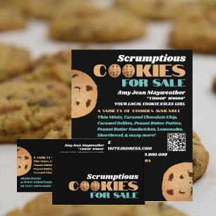 Double Cookies Logo, Cookie Sales Fundraising Card