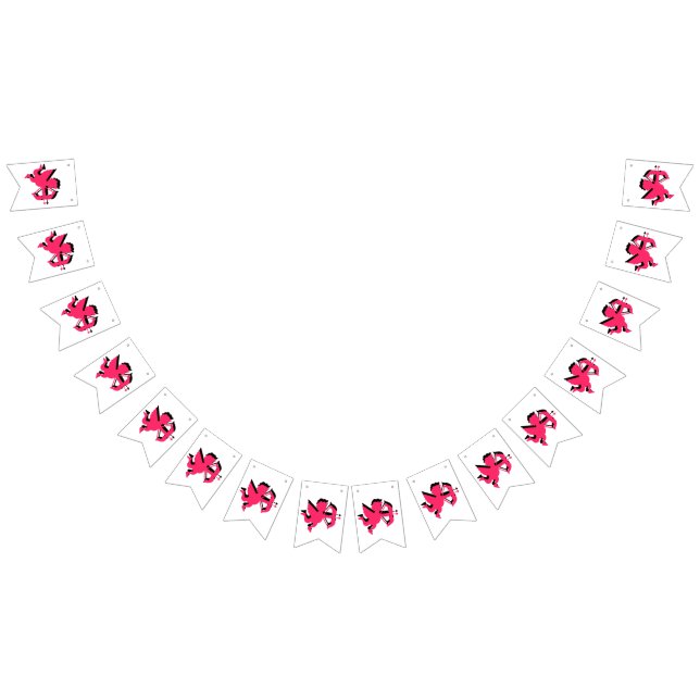 Double Cupid Valentines Day Bunting Banner (All)