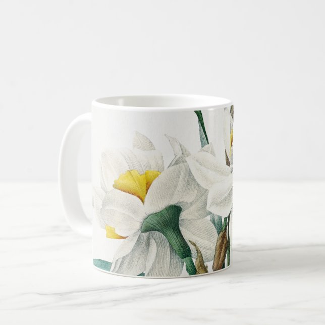 Double Daffodil,  Pierre-Joseph Redouté, 1827 Coffee Mug (Front Left)
