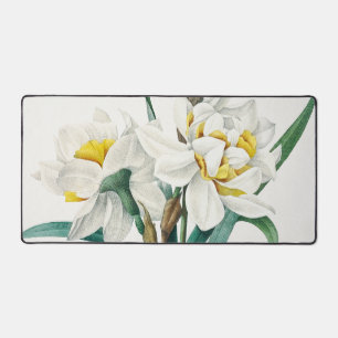 Double Daffodil, Pierre-Joseph Redouté, 1827 Desk Mat