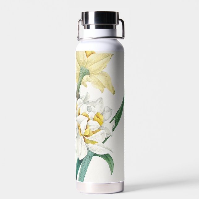 Double Daffodil,  Pierre-Joseph Redouté, 1827 Water Bottle (Back)