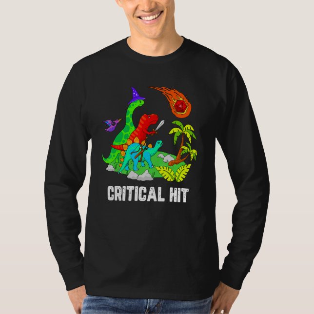 Double Damage Critical   Dragons T-Shirt (Front)