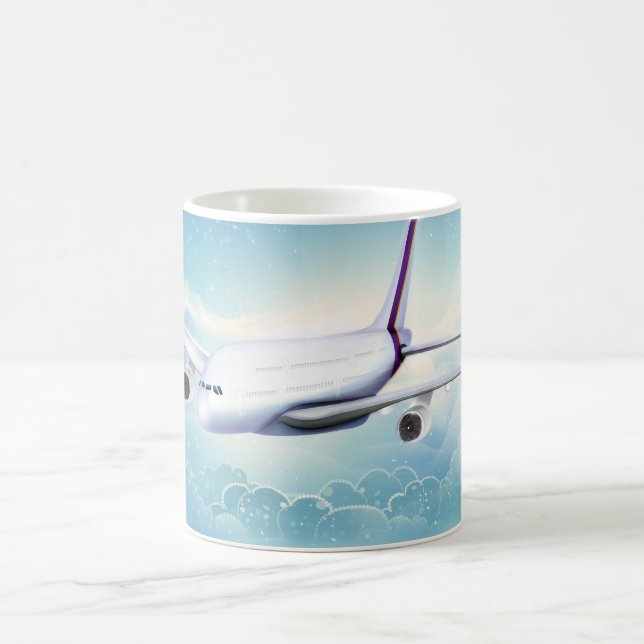 Double Deck Jet Airliner Coffee Mug (Center)