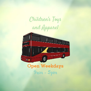 Double-decker bus cartoon illustration