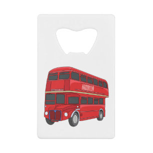 Double-decker bus cartoon illustration