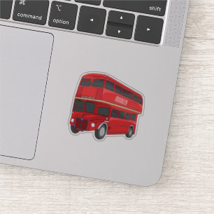 Double-decker bus cartoon illustration