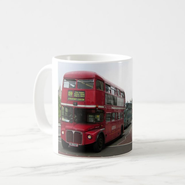 Double-decker Bus London Coffee Mug (Front Left)