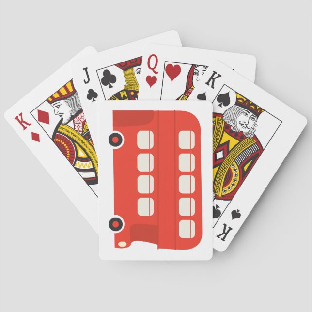 Double Decker Bus Playing Cards (Back)