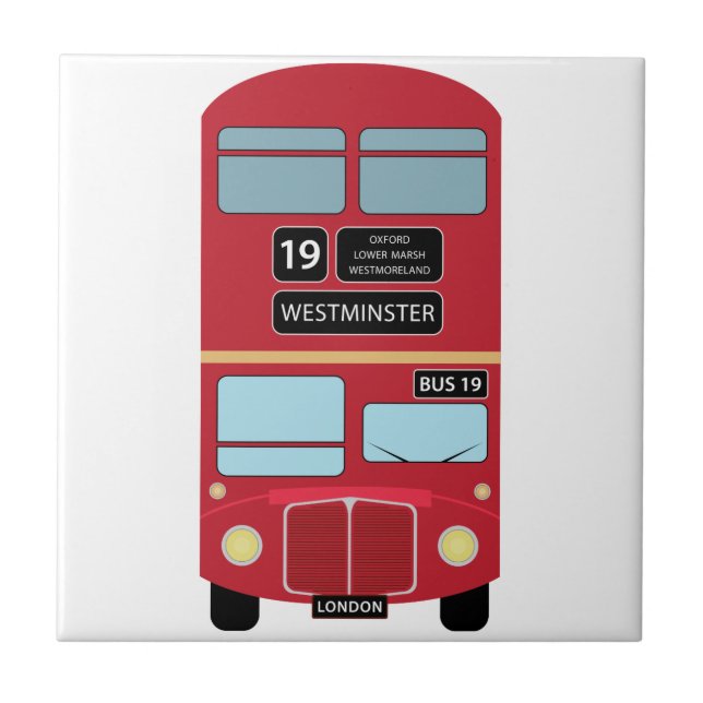 Double Decker Bus Tile (Front)