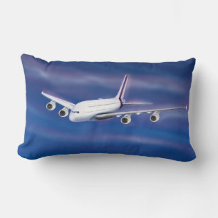 Double Decker Commercial Aeroplane Lumbar Cushion