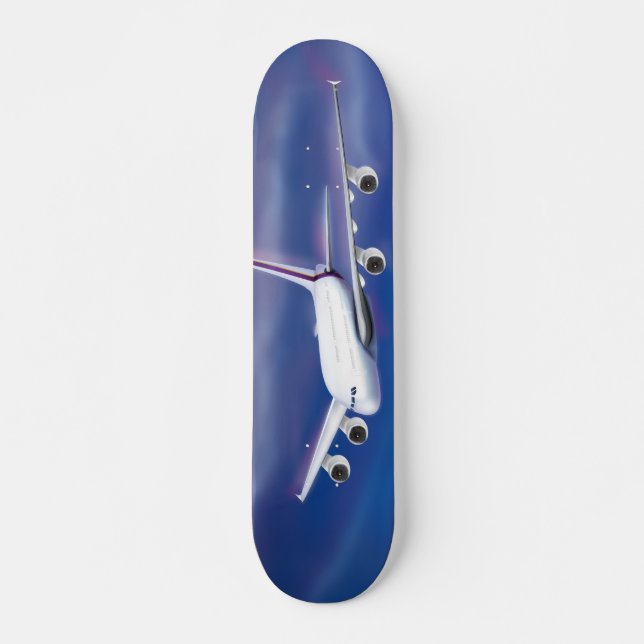 Double Decker Commercial Aeroplane Skateboard (Front)