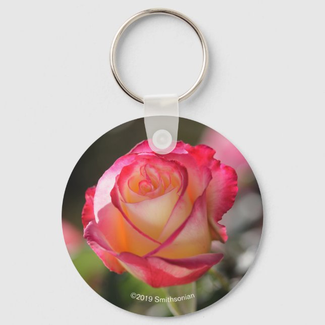 Double Delight Rose Key Ring (Front)