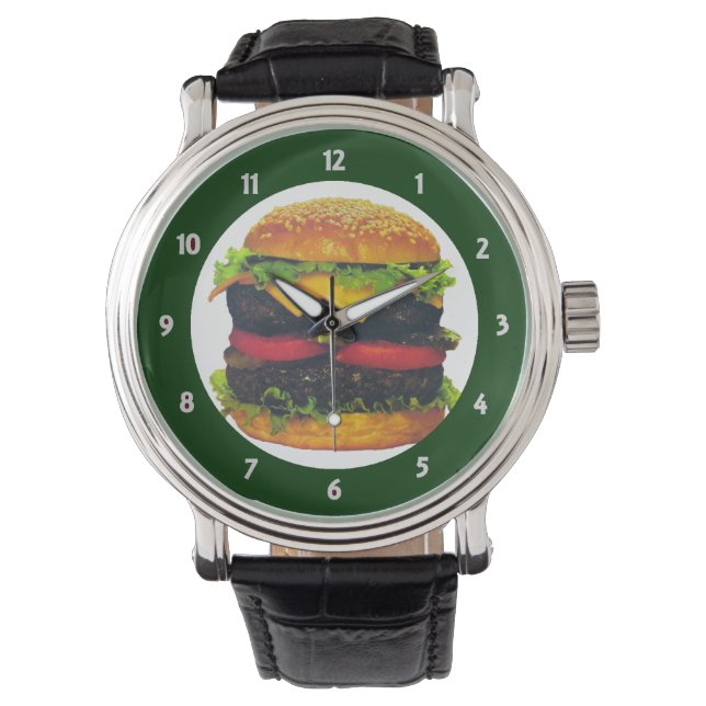 Double Deluxe Hamburger with Cheese Watch (Front)