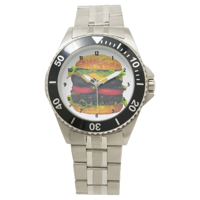 Double Deluxe Hamburger with Cheese Watch (Front)