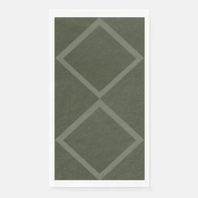 Double Diamond Moss Napkin (Front)