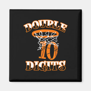 Double Digits Birthday Decorations Boy 10 Basketba Magnet