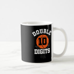 Double Digits Birthday Decorations Boy 10th Basket Coffee Mug