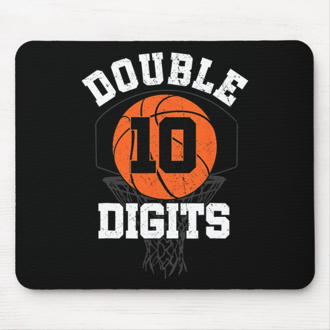 Double Digits Birthday Decorations Boy 10th Basket Mouse Pad (Front)