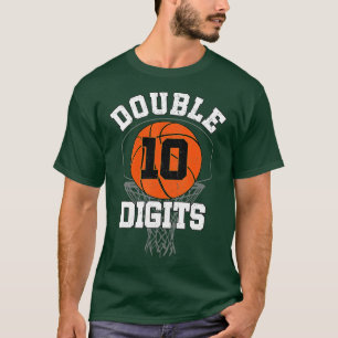 Double Digits Birthday Decorations Boy 10th Basket T-Shirt