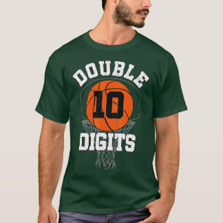 Double Digits Birthday Decorations Boy 10th Basket T-Shirt