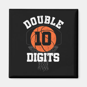 Double Digits Birthday Decorations Boy 10th Bysket Magnet
