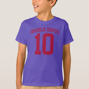 DOUBLE Digits VARSITY #10 BIRTHDAY Tee
