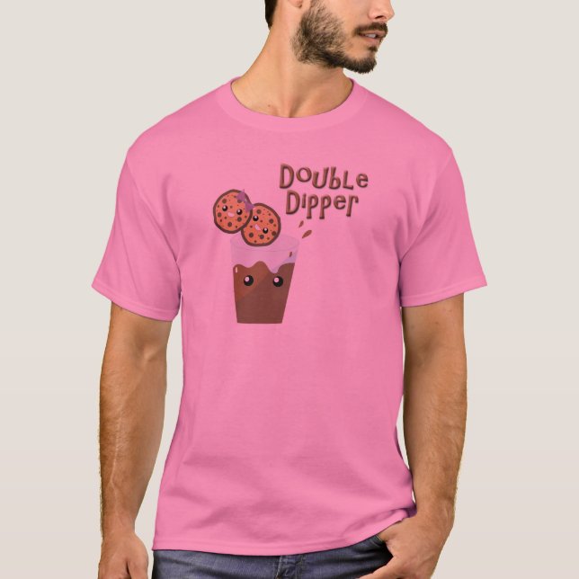 Double Dipper Cookies N Milk T-Shirt (Front)